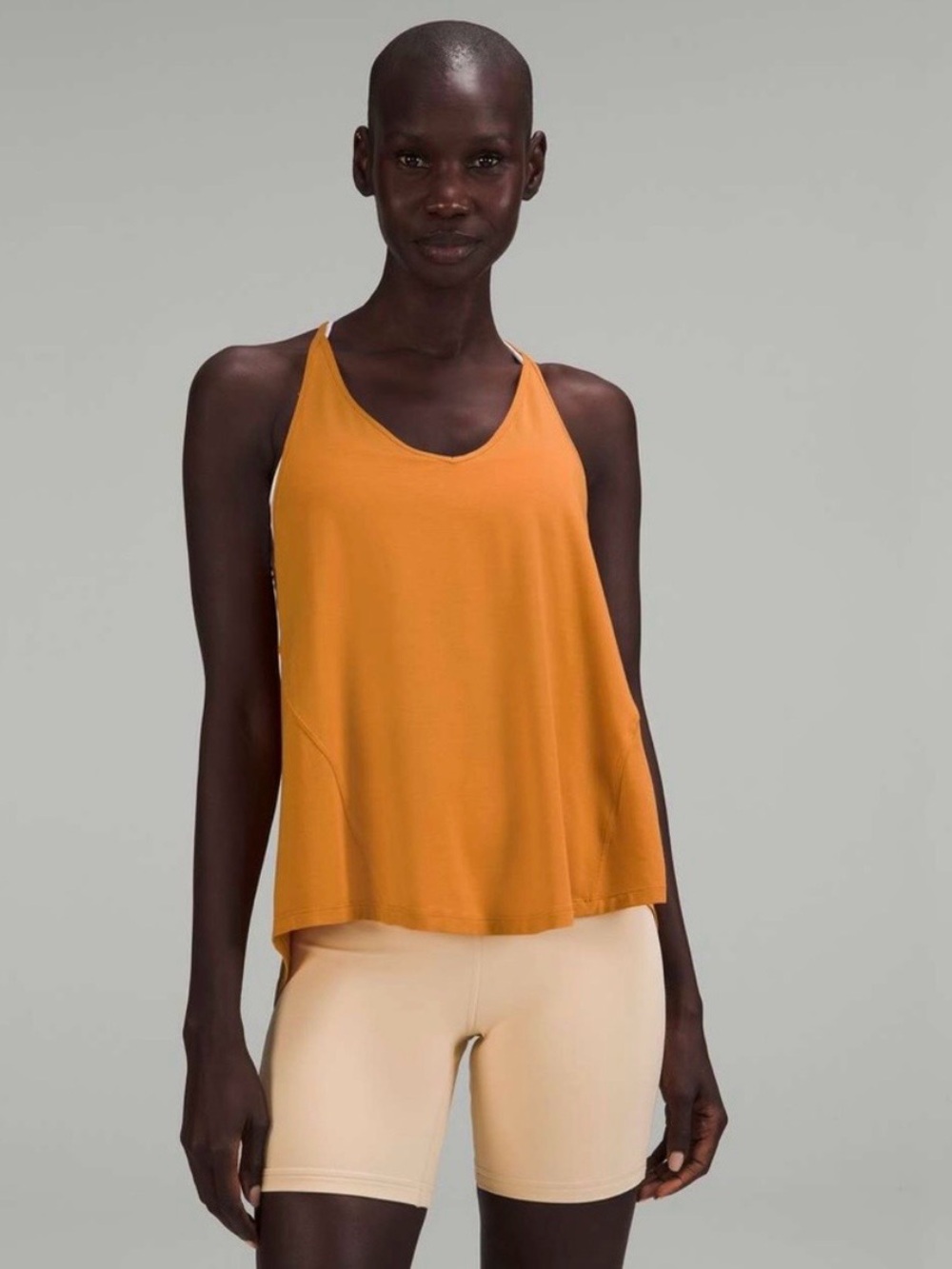 lululemon athletica Ochre Yellow Yoga Tank